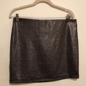 BCBGeneration Pullover Foil-Finish Miniskirt